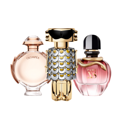 Combo de 3 perfumes - Paco Rabanne Fame, Pure XS, Olympéa