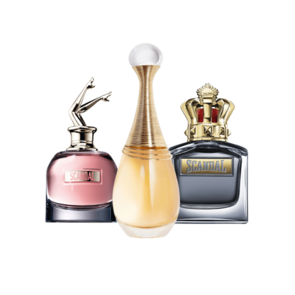 Combo de 3 perfumes - Scandal, J'adore, Scandal Pour Homme