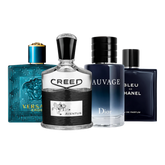 Combo de 4 perfumes - Bleu de Chanel, Eros, Sauvage, Creed Aventus