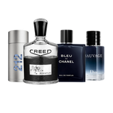 Combo de 4 perfumes - Creed, Bleu de Chanel, Sauvage, 212 100ML